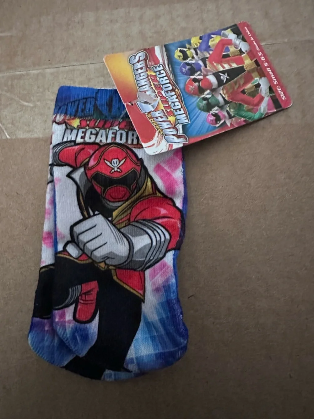 Power Rangers Super Megaforce socks size small